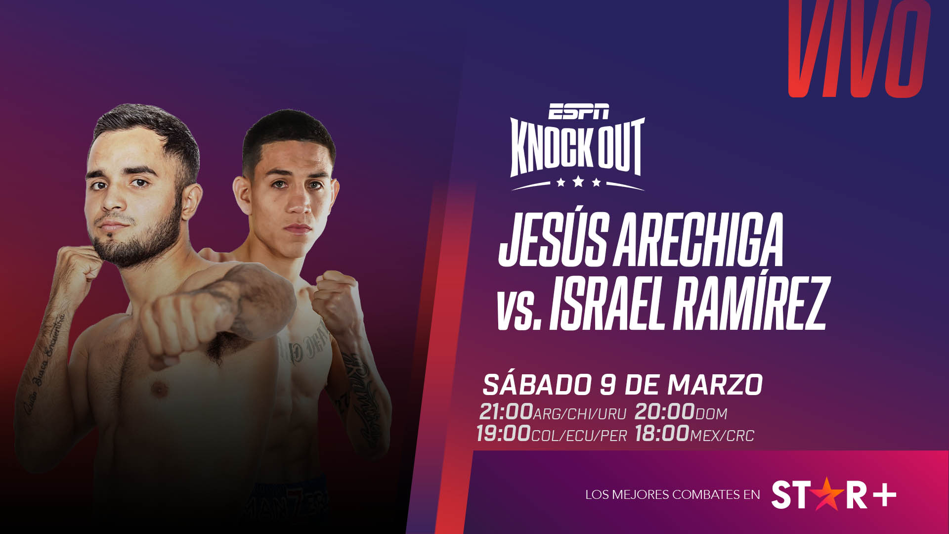 Boxing on ESPN Knock Out: Jesus Arechiga vs. Israel Ramirez 2024-03-09