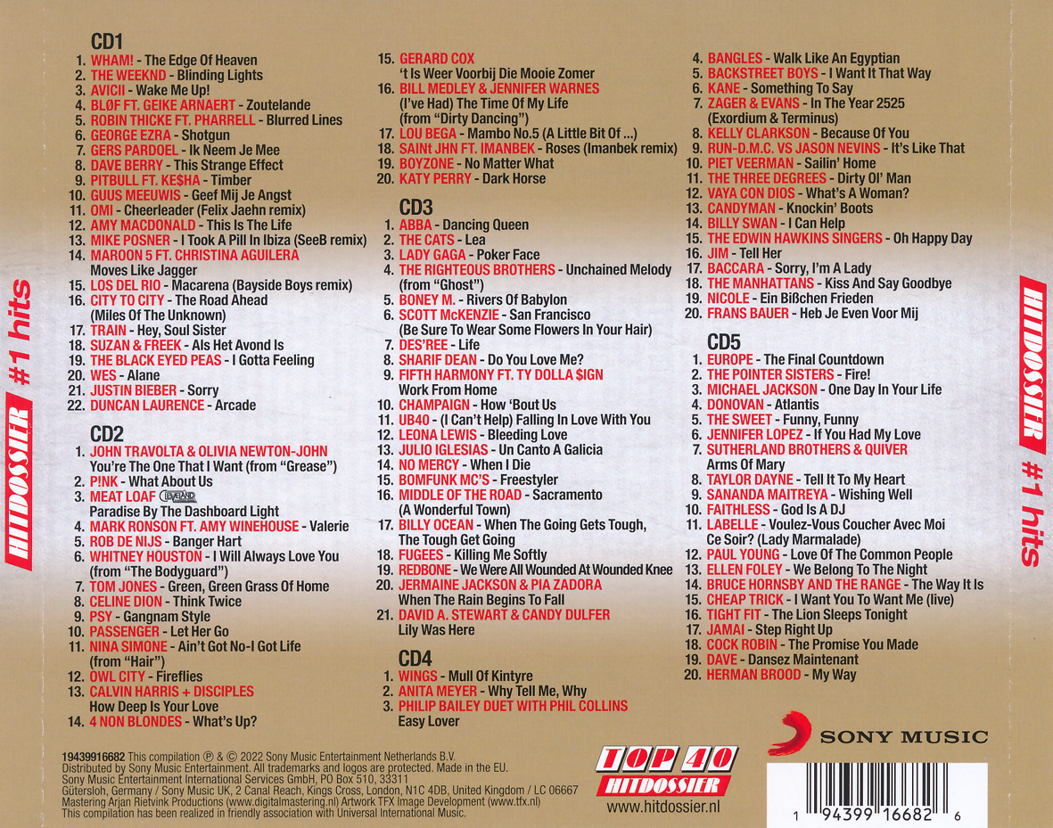 TOP 40 Hitdossier #1 Hits (MP3 320KB En Lossless FLAC)