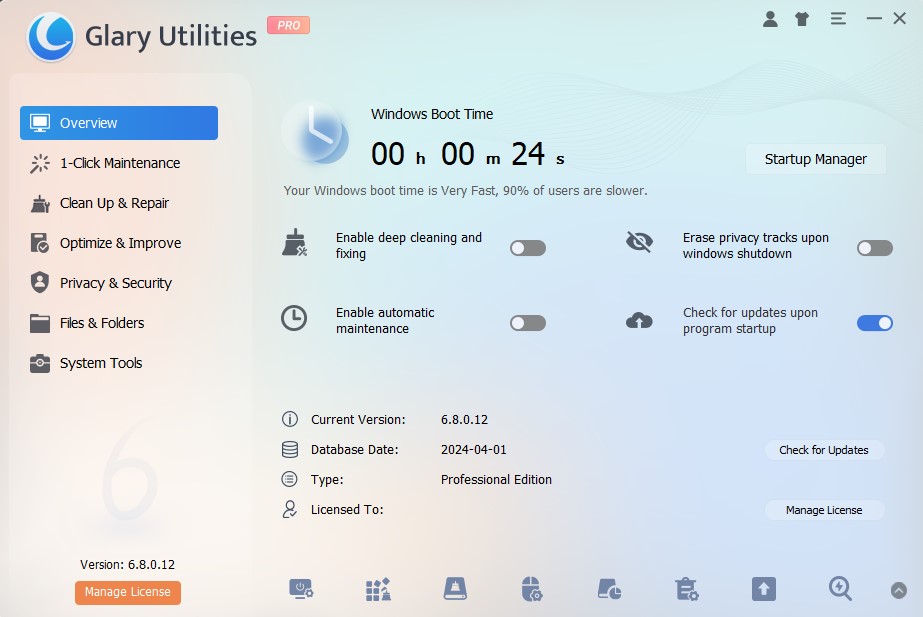 Glary Utilities Pro Portable 6.8.0.12 Multilingual ok repost