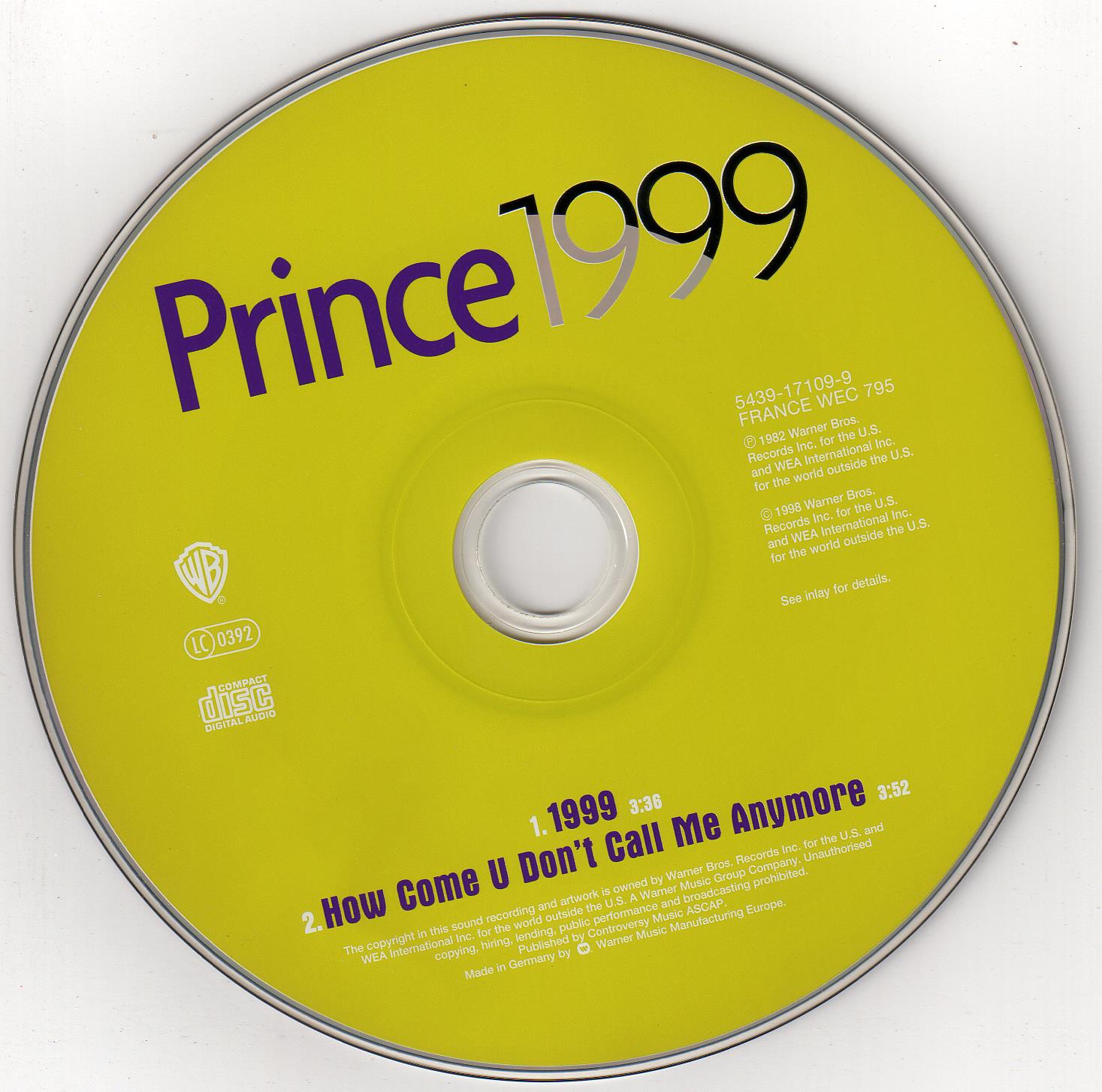 Prince - 1999 [1982](Cdm)