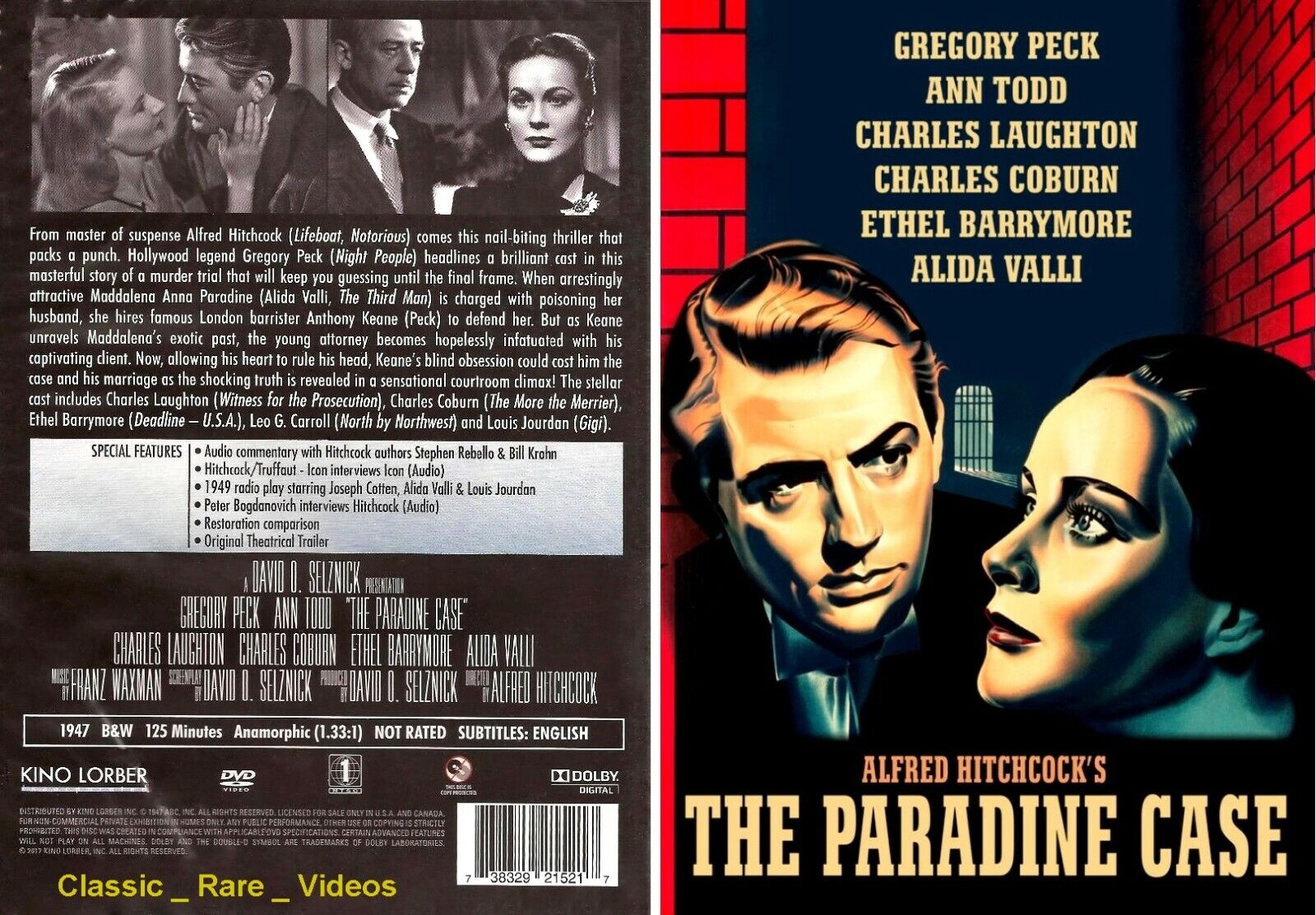The paradine case 1947 Alfred Hitchcock