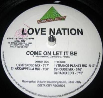 Love Nation - Come On Let It Be-(D.C. 502)-Vinyl-1995