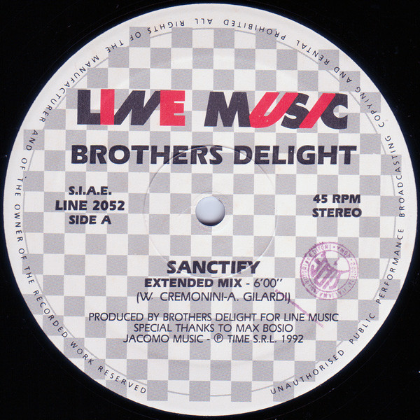 Brothers Delight - Sanctify (1992) ''12
