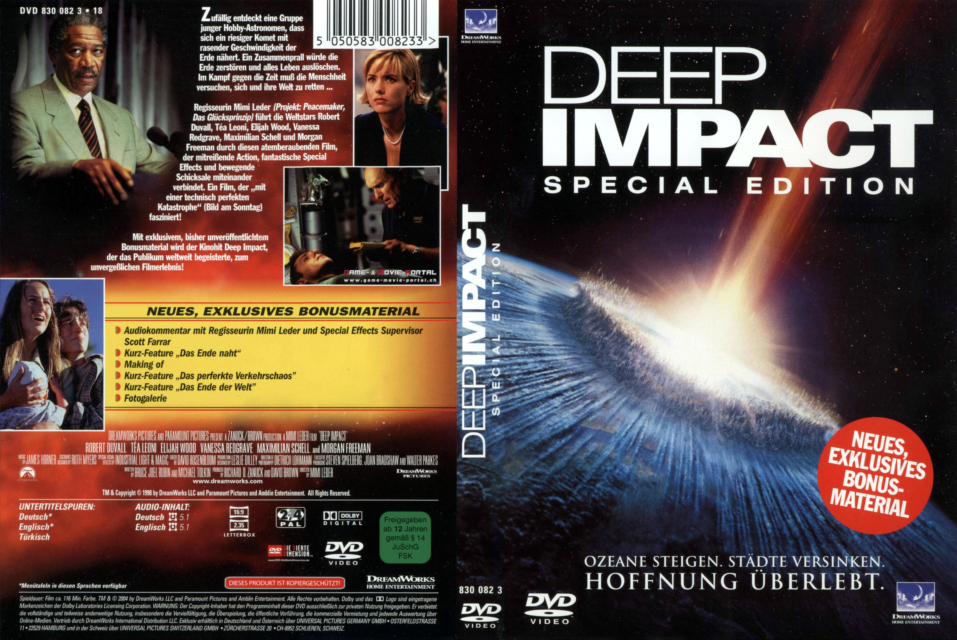 Deep impact 1998 o.a. Morgan Freeman