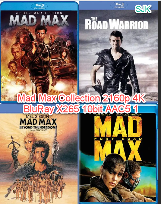 Mad Max Collection 2160p 4K BluRay X265 10bit AAC5 1-NLSubs-S-J-K.nzb