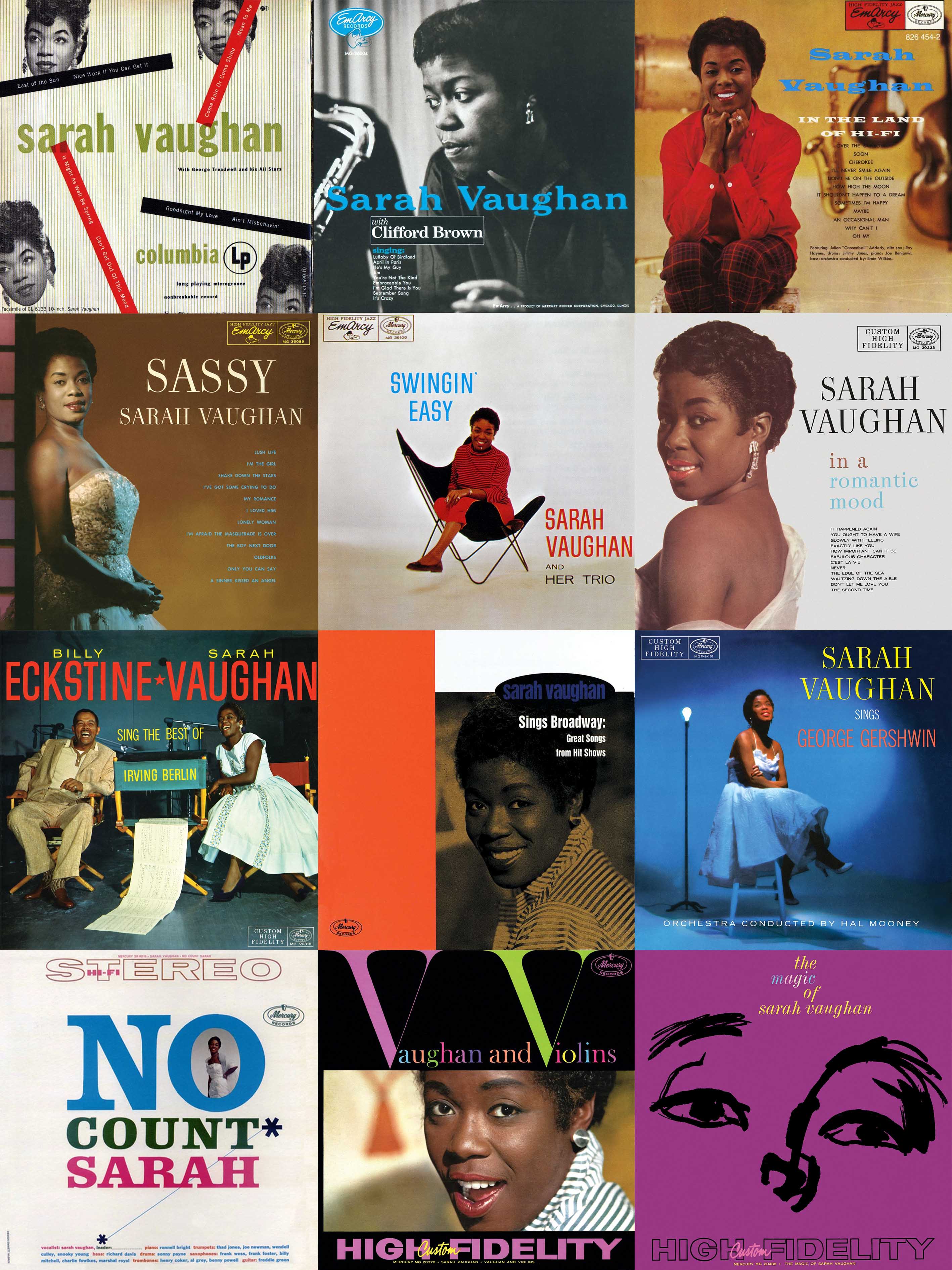 Sarah Vaughan 1950-1960 studio-albums (12x)
