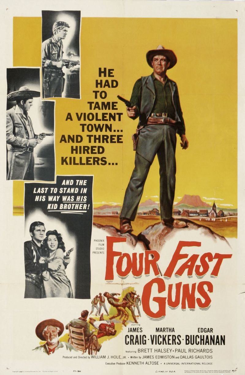 FOUR FAST GUNS (1960) western
