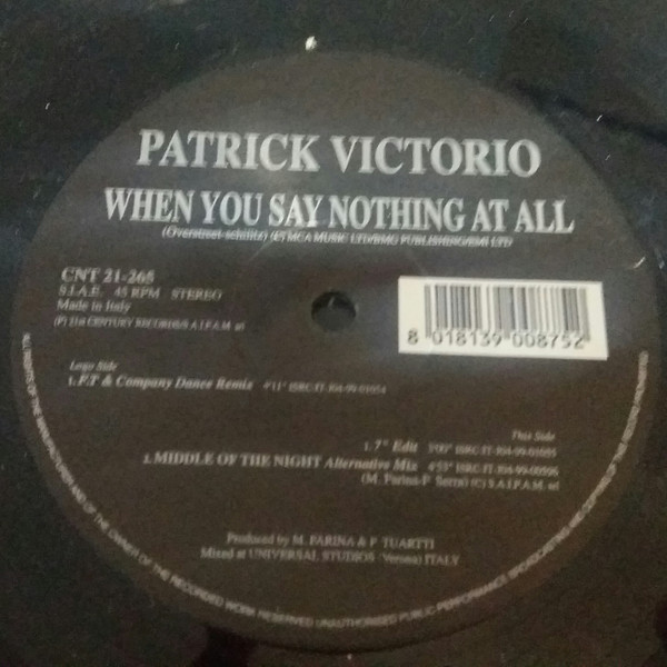 Patrick Victorio - When You Say Nothing At All-WEB-1999-iDC