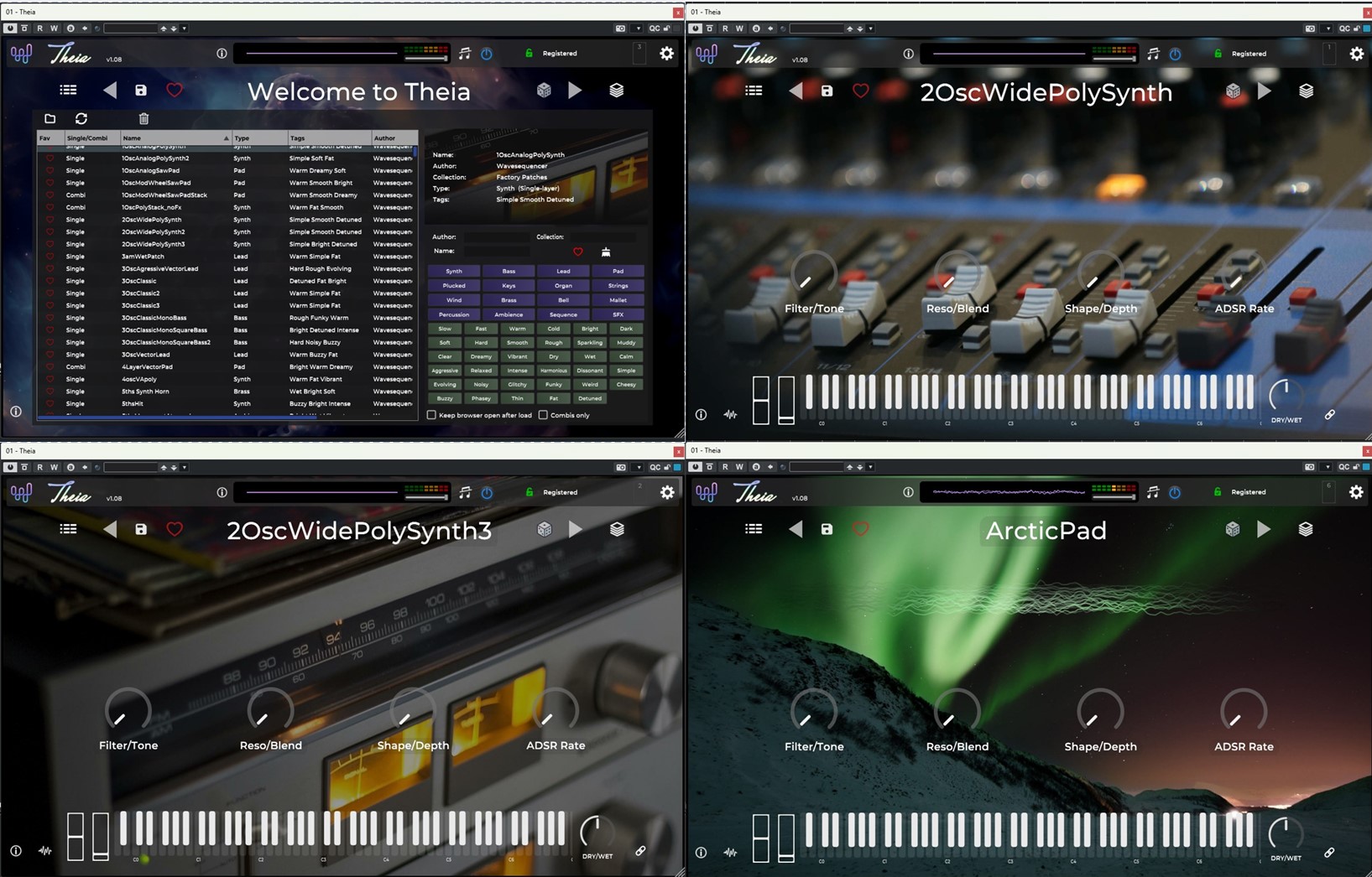 Update en full install Wavesequencer Theia v1.08 WIN-TCD + factory database