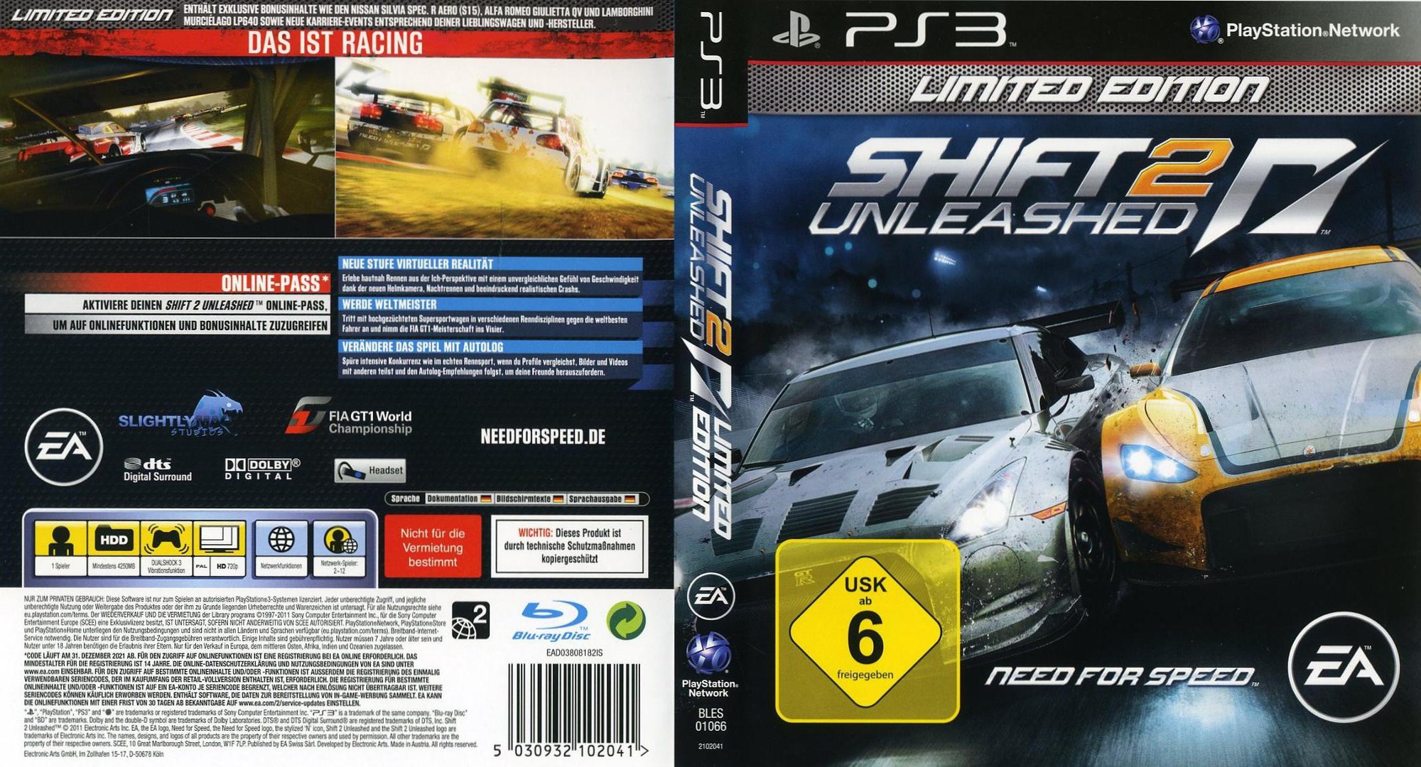 BLES-01066 Need for Speed Shift 2 Unleashed EUR