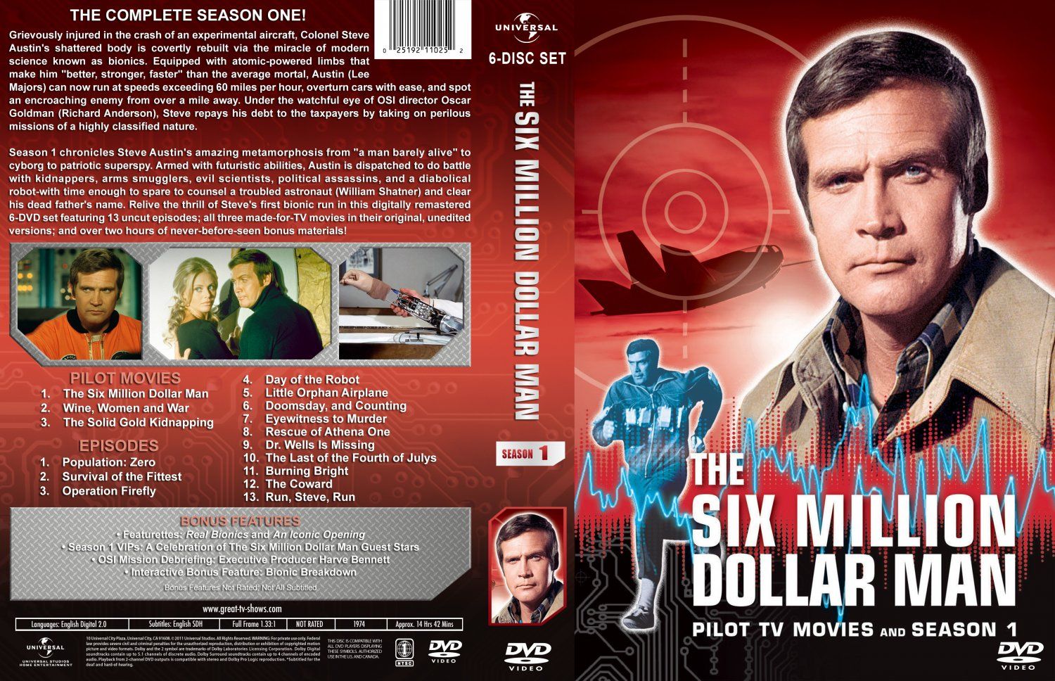 The Six MillionDollar Man Finale S01 Bluray (1974) Afl 12 - 13