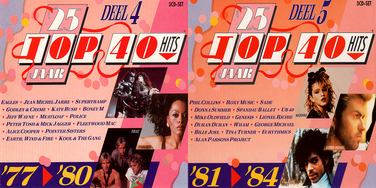 25 Jaar Top 40 Deel 4 ('77-'80) (3Cd)[1989] + 25 Jaar Top 40 Deel 5 ('81-'84) (3Cd)[1989]
