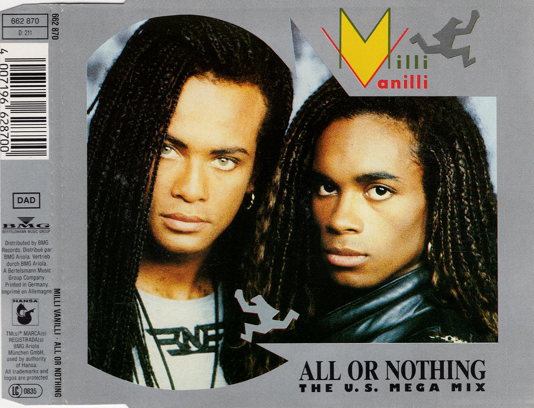 Milli Vanilli - All Or Nothing (The U.S. Mega Mix) (1989)(Cdm)